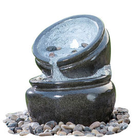 Китай Традиционные черные фонтаны камня бросания мрамора на открытом воздухе в материале магнезии поставщик