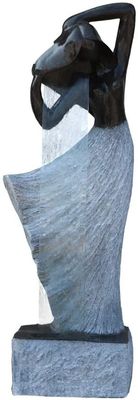 Китай Оформления статуи крытого сада фонтанов девушки Shampooing стеклоткань на открытом воздухе большая декоративная в мраморном бросании Stone46» поставщик